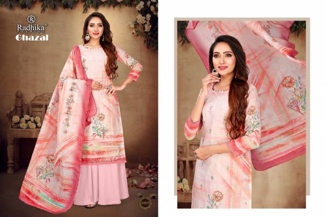 Radhika Azara Ghazal Printed Cotton Digital Print Designer Dress Material Collection